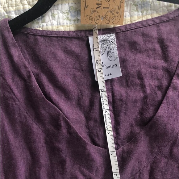 Plum Linen dress - Picture 6 of 6